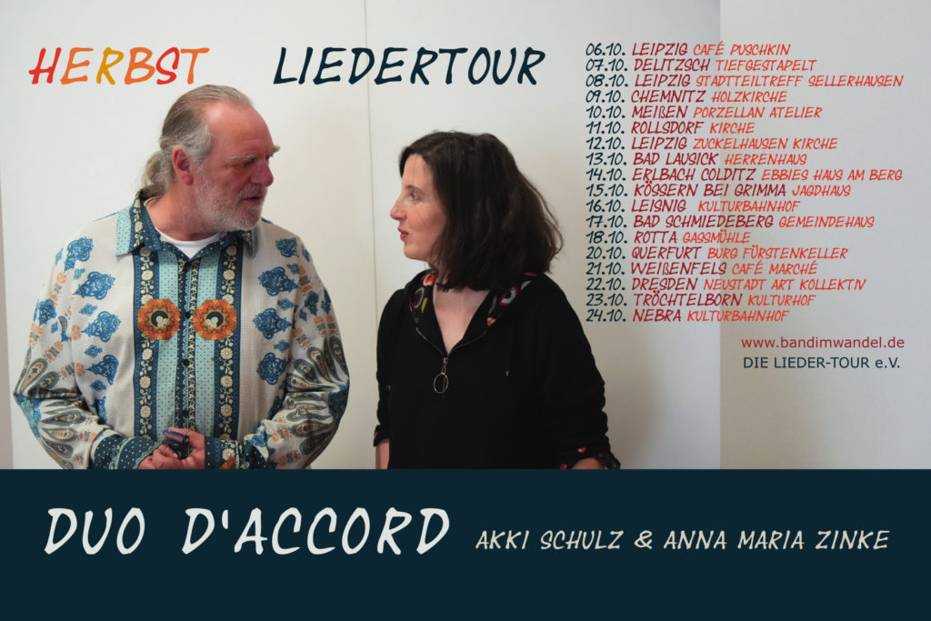 Liedertour Duo d'Accord Plakat